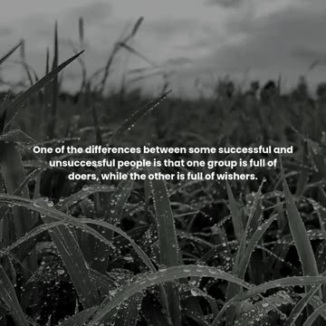 One of the differences between some successful and unsuccessful people is that one group is full...