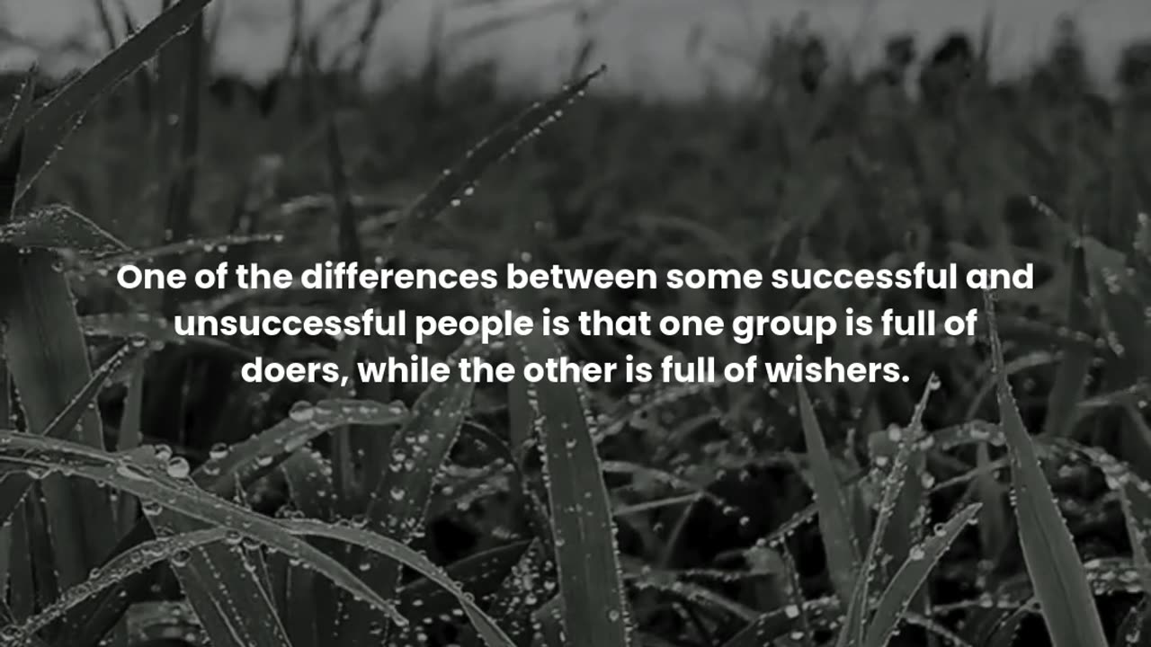 One of the differences between some successful and unsuccessful people is that one group is full...