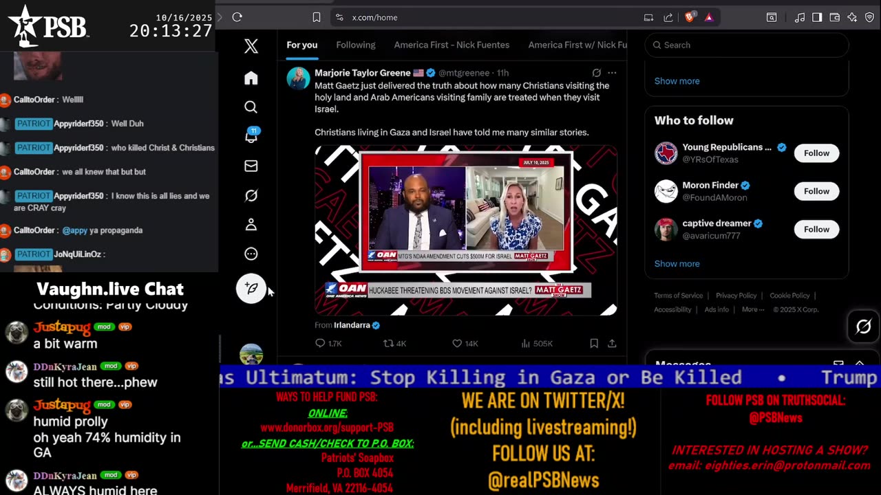 Patriots' Soapbox NEWS - LIVE 24/7!