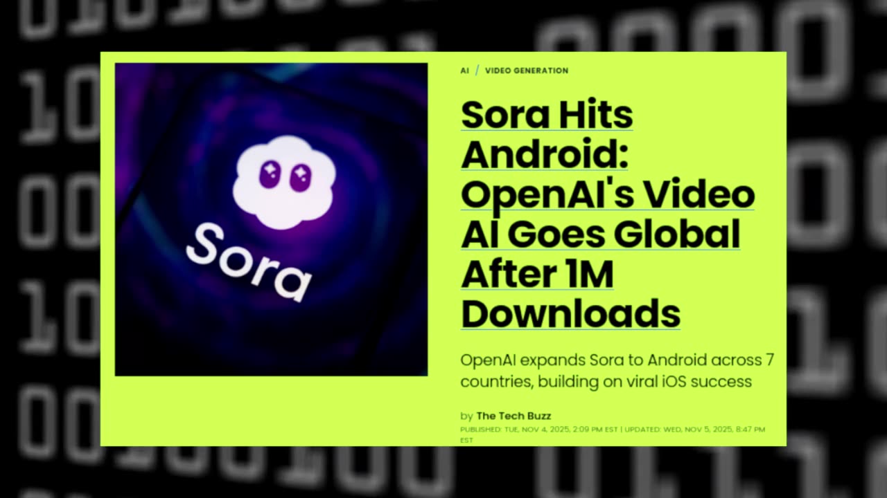 Open AIs Video AI Goes Global After 1M Downloads