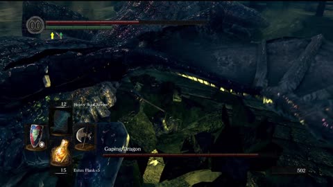 Dark Souls Remastered | Gaping Dragon boss fight solo on NG+1 (NG+)