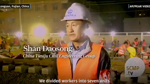 China built an entire Train Station in 9hrs with 1500 men 🤩