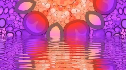 Vibrant Symmetrical Mandala Visual with a Psychedelic Flair