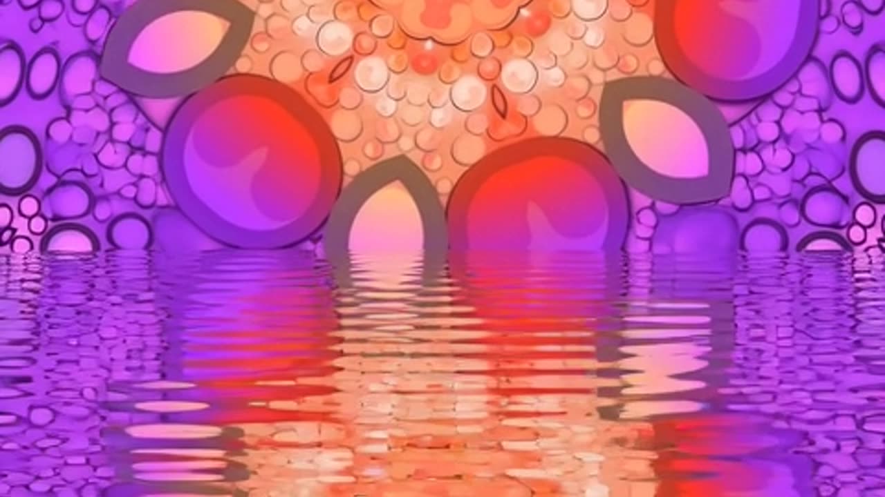 Vibrant Symmetrical Mandala Visual with a Psychedelic Flair