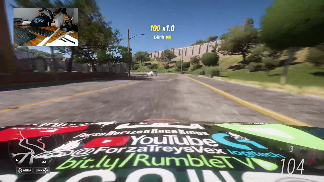 STREET RACING WITH @ForzaTreysVex - steering wheel gameplay