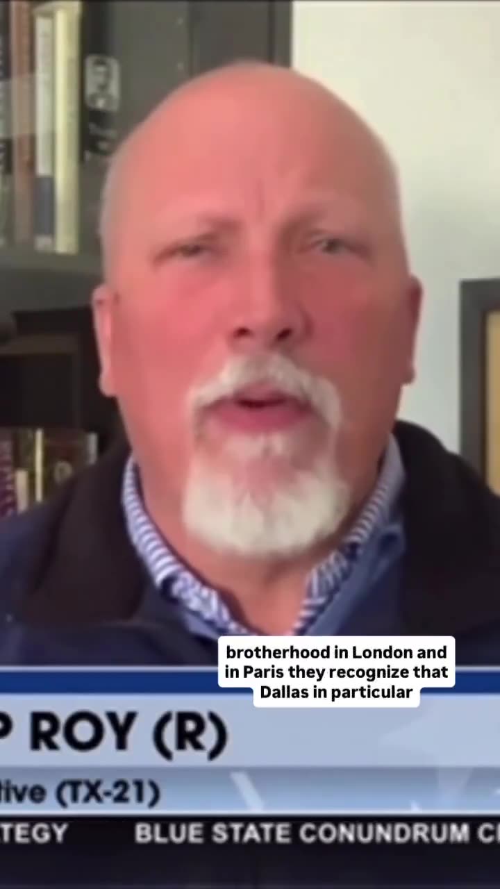 🚨 Texas Congressman Chip Roy confirms the Muslim Brotherhood is directly targeting Texas