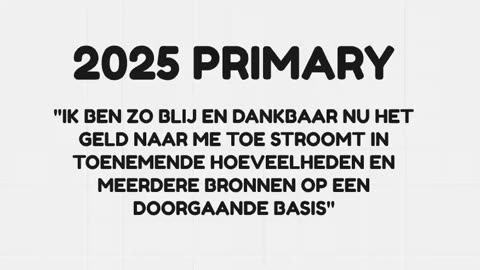 2025 PRIMARY - WEES DANKBAAR