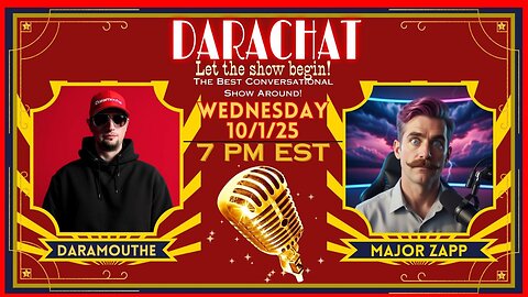 DaraChat LIVE ft. @Daramouthe // TONIGHT 7pm ET // Link in Bio!