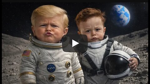 Baby 🤴 Trump Goes To The Moon With Elon Musk!!