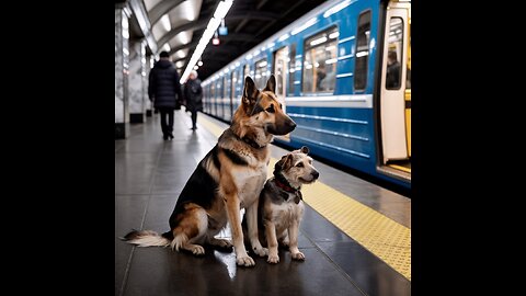The Hitchhiking Subway Dogs of Moscow - Simply Amazing !