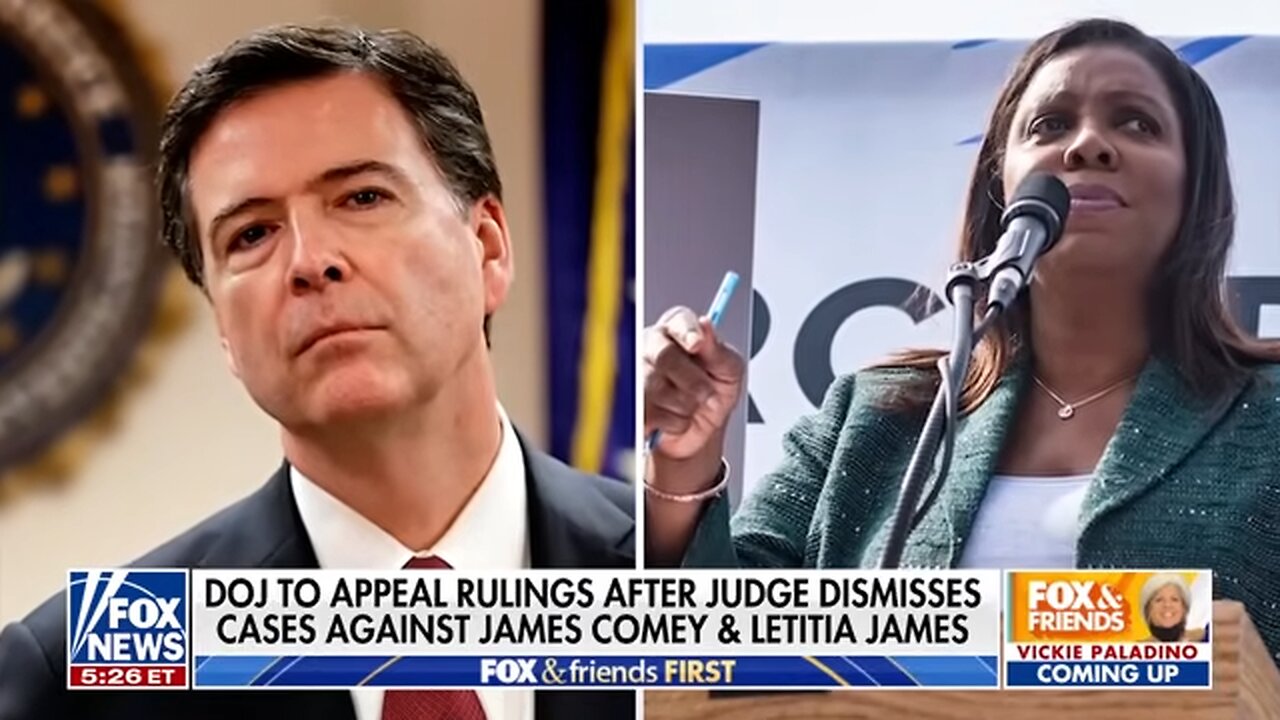 Bondi takes action after judge dismisses Comey, James cases: 'IMMEDIATE APPEAL'