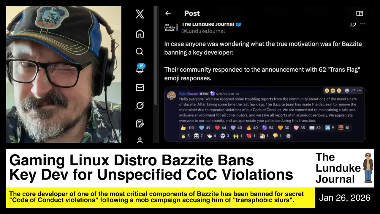 Gaming Linux Distro Bazzite Bans Key Dev for Unspecified CoC Violations