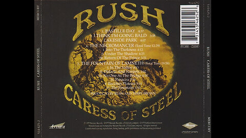 1975 - Rush - Caress Of Steel [FULL ALBUM] 