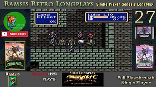 Shining Force | 1993 | GEN | Episode 27 | Full Playthrough and Let's Play | Chapter 7 | #27