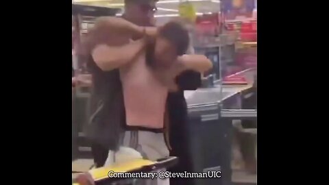 Thief gets caught and beaten