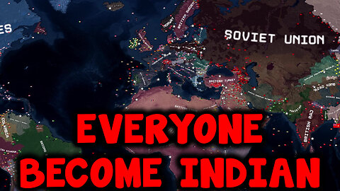 IF Everyone Become Indian in WW2? - HOI4 Timelapse