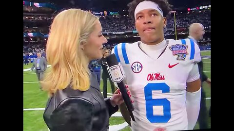 After leading Ole Miss to a thrilling comeback win, QB Trinidad Chambliss gives all glory to Jesus