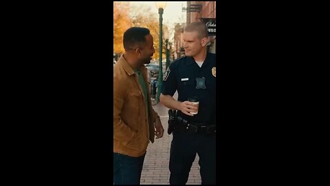 Police arrest a man for patting him on the back