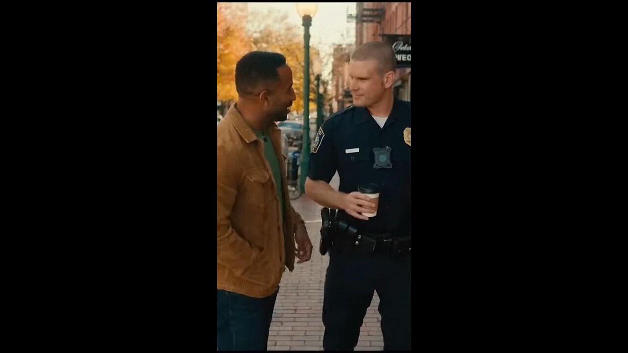 Police arrest a man for patting him on the back