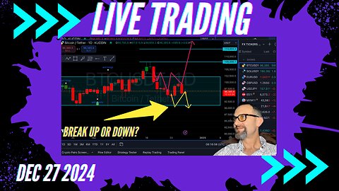 When $Bitcoin Bounce? Live Trading 12/24/2024 $Bitcoin, $Forex, $Stocks, $Gold $Silver