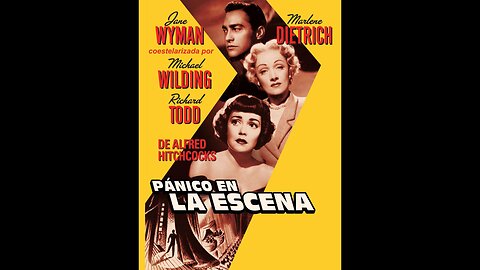 Pánico en la escena 1950 HD 1080 Español Completa Alfred Hitchcock