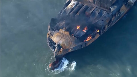 UK Ship Collision: Footage Shows Aftermath Of Incident Between Cargo Ship, US Tanker