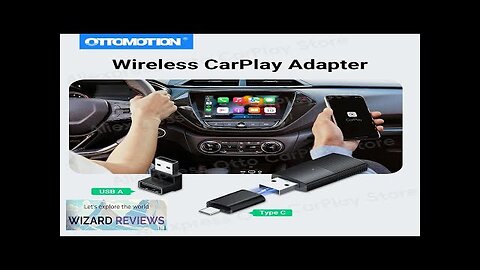 Mini Wireless CarPlay Adapter Car Accessories New 2024 Dongle for WiFi Bluetooth Review