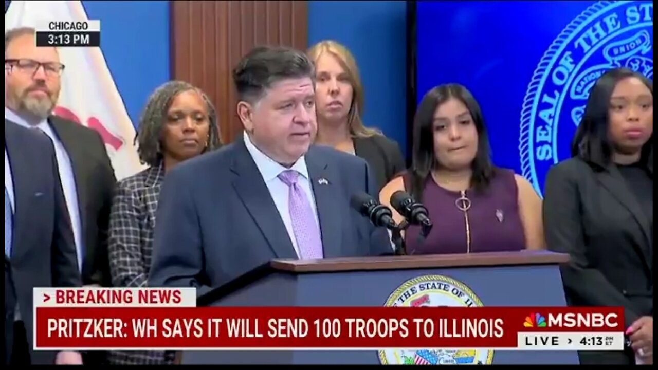 Gov Pritzker Smears ICE: Harassing People For Not Being White