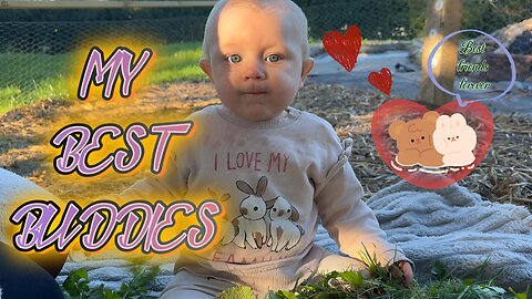Baby Kayla & Her Bunny Buddies 🐇 Cutest Baby + Bunnies Friendship