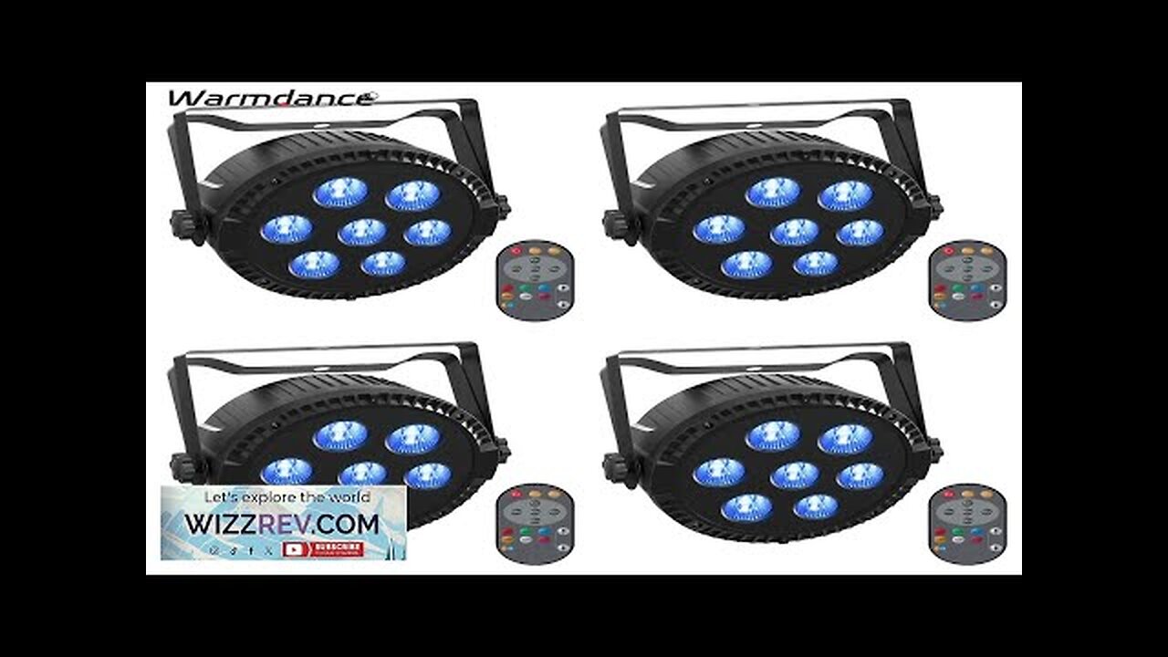 4PCS RGBW LED Par Lights DMX512 Stage Light Effect Projector for DJ Review