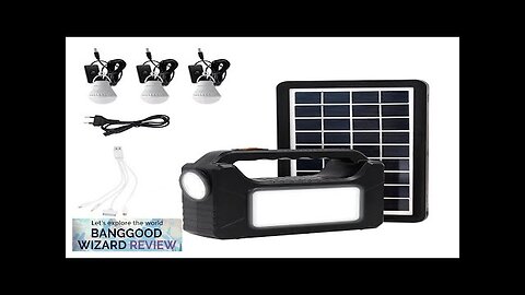 Portable Generator LED Flashlight with Solar Panels Handheld LED Lighting Energy Saving Review