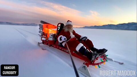 This is how SANTA CLAUS travels. 🎅