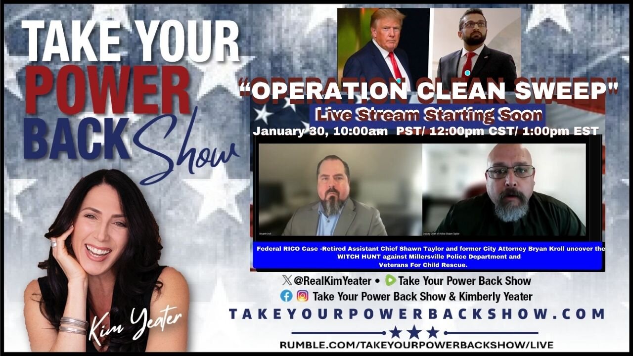 Operation Clean Sweep Live Stream