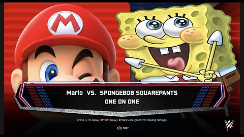 Mario Vs. SpongeBob SquarePants | WWE Custom Battles