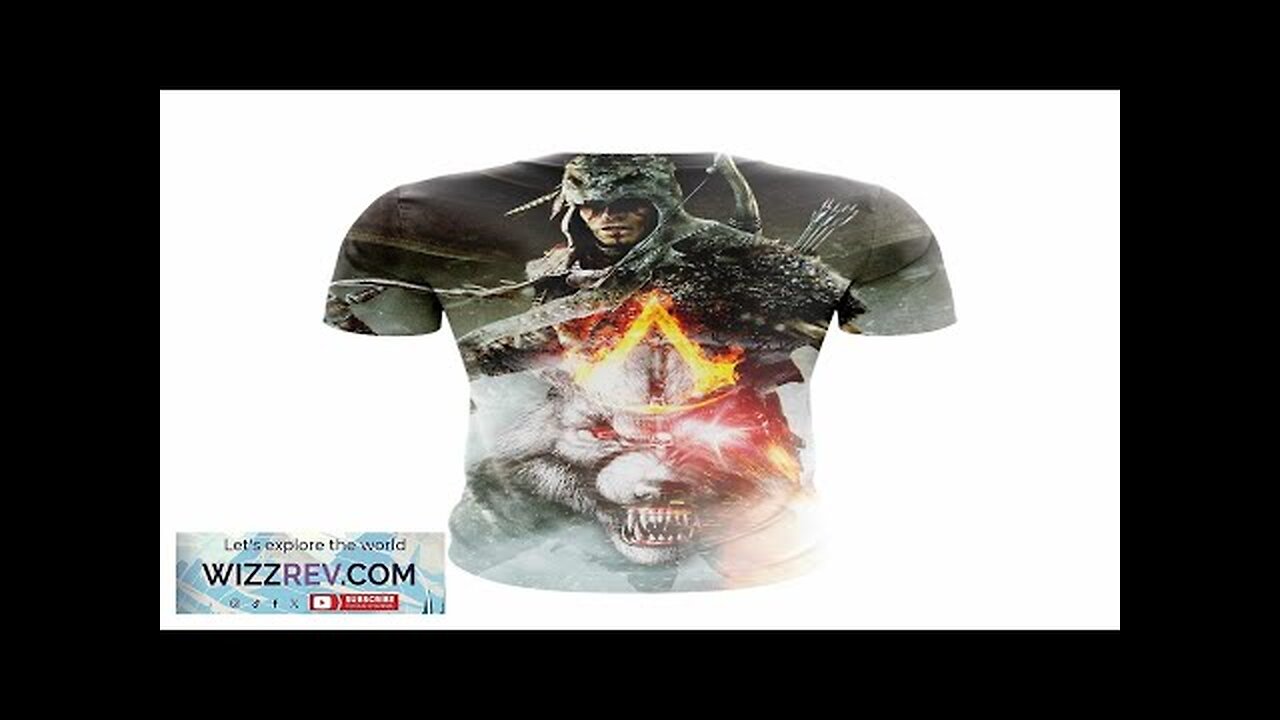 Assassin’s Creed Connor White Angry Wolf Design Dope T-Shirt Review