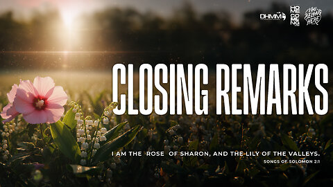 CLOSING REMARKS | HOME COMING | DAG HEWARD-MILLS 2025