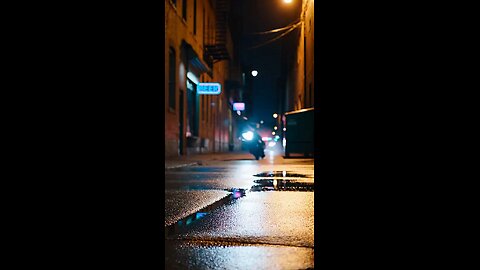 Russell Blade on his motorbike running from the police in St Louis Missouri.