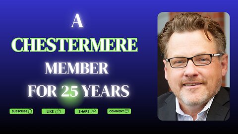 I've been a member of the community of Chestermere for 25 years