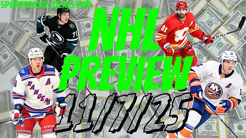 NHL Betting Preview - 11/7/25