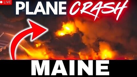 BREAKING - Major Plane Crash at Bangor International Airport in Maine
