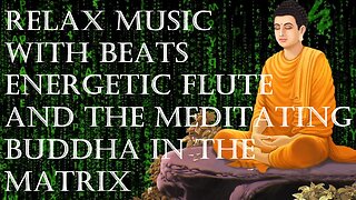 🎵 Relax Music with Beats, Energetic Flute & the Meditating Buddha in the Matrix 🧘‍♂️✨