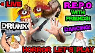 DRUNK man gets SCARED playing R.E.P.O WITH FRIENDS!!! | DRUNK R.E.P.O. COLLAB