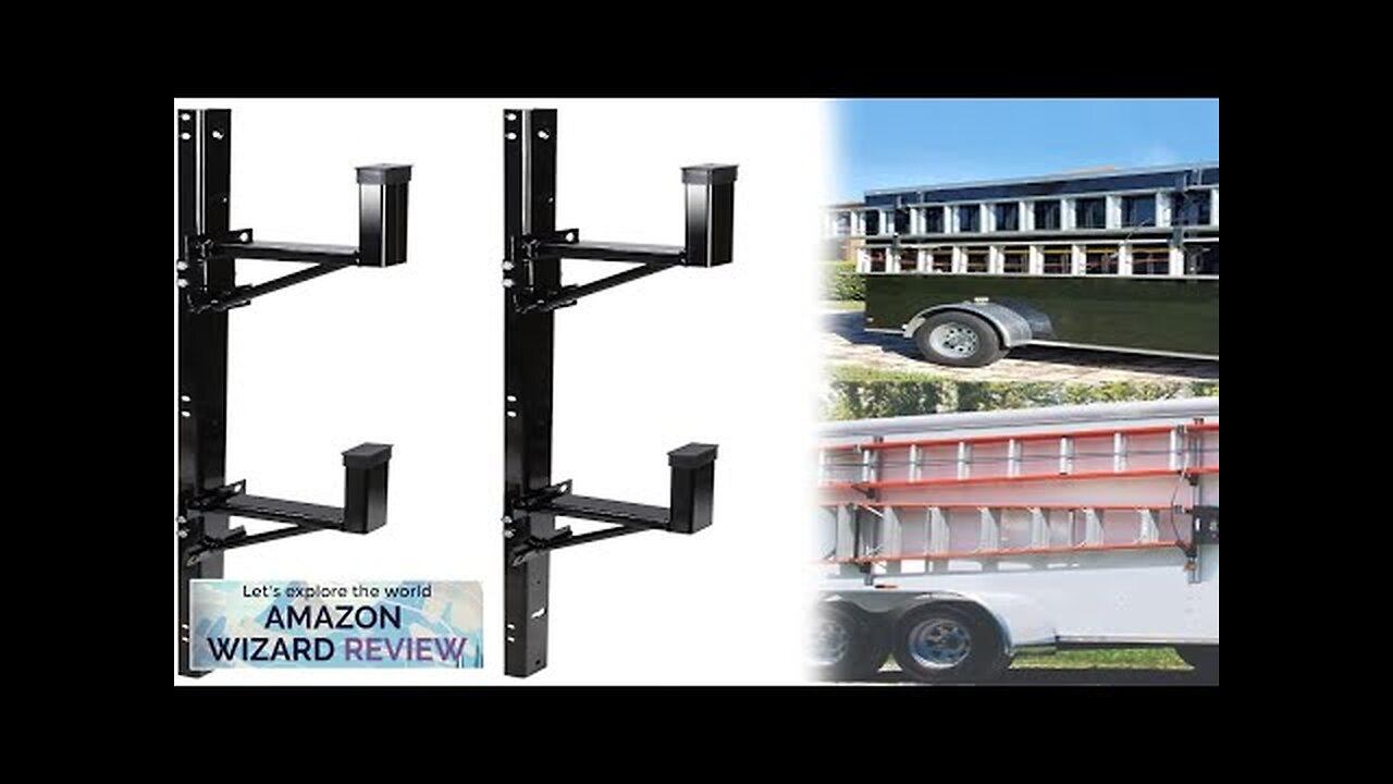 Side Mount Ladder Rack For Trailer Adjustable Heavy Duty Steel Ladder Rack Review