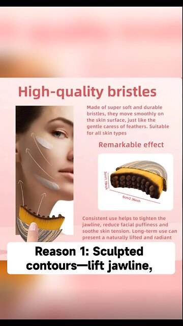 1/2 PCS Lymphatic Contour Face Brush for Sculptin