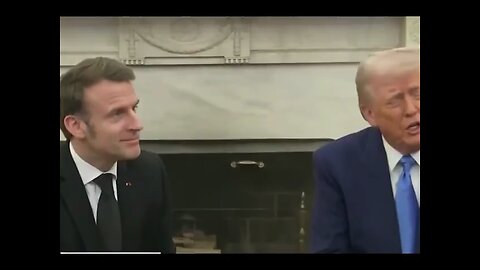 French President Emmanuel Macron treats Trump like a small child