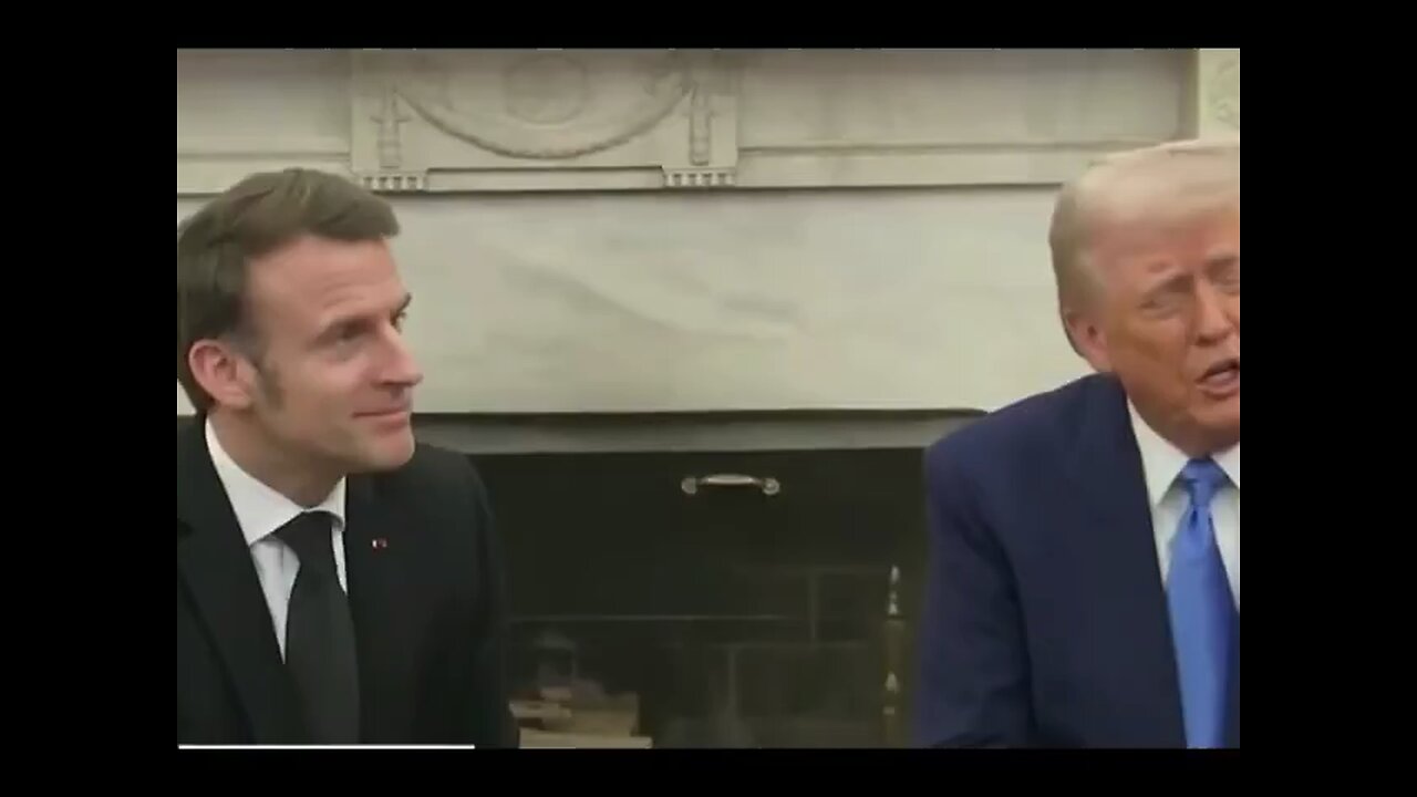 French President Emmanuel Macron treats Trump like a small child