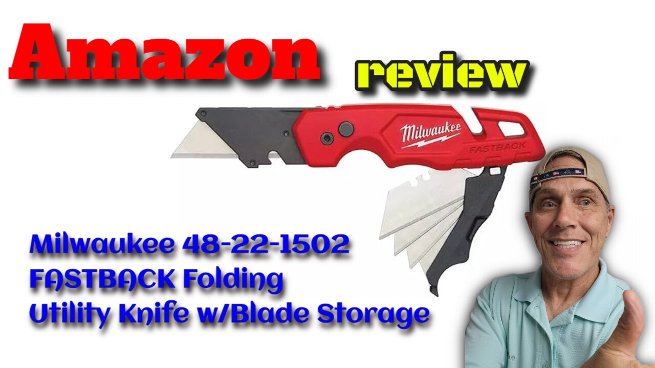 Milwaukee 48-22-1502 FASTBACK Folding Utility Knife w/Blade Storage #Review