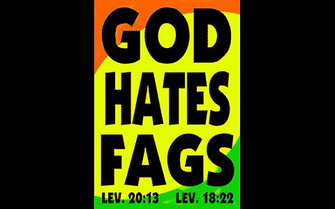 WBC Sign Movies - God Hates Fags (1-1-2007)