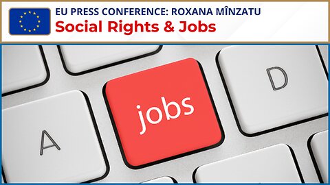 EU Press Conference Roxana MÎNZATU on Social Rights & Jobs