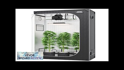 VEVOR 2x4 Grow Tent 48'' x 24'' x 72'' High Reflective 2000D Review